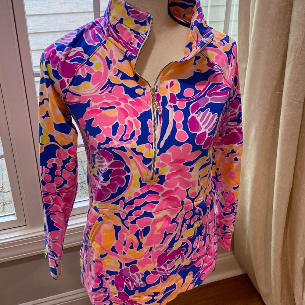 Lily Pulitzer zip up multi color print